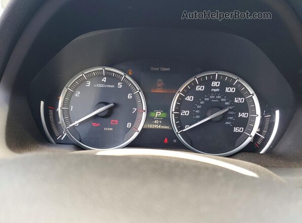 19UUB3F7XJA001185 2018 ACURA TLX Silver Вид щитка приладів