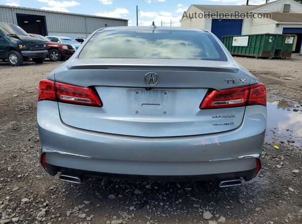 19UUB3F7XJA001185 2018 ACURA TLX Silver Вид ззаду