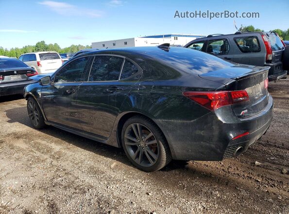 19UUB3F80KA801486 2019 ACURA TLX Black Rear left