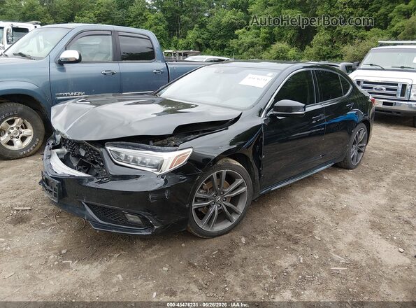 19UUB3F88KA001454 2019 ACURA TLX Black წინა მარცხენა ხედი სამი მეოთხედიდან