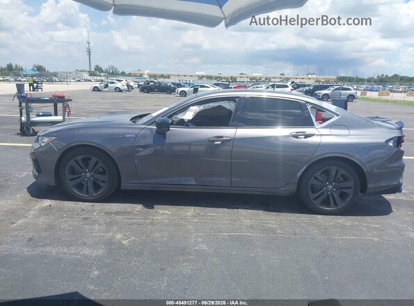 19UUB5F33MA003714 2021 ACURA TLX Gray Панорамний вид салону 360°
