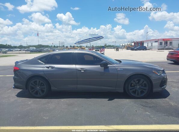 19UUB5F33MA003714 2021 ACURA TLX Gray Вид задньої частини салону