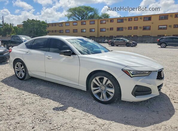 19UUB5F46MA005496 2021 ACURA TLX White Delantero derecho