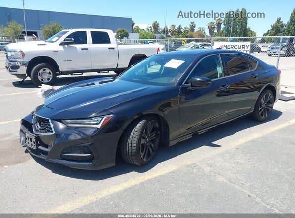 19UUB5F47MA004583 2021 ACURA TLX Purple Առջևի ձախ երեք քառորդ տեսարան