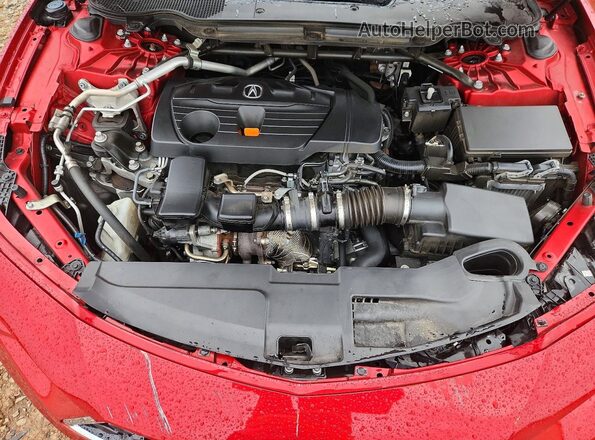 19UUB5F48PA001938 2023 ACURA TLX Red Вид задньої частини салону