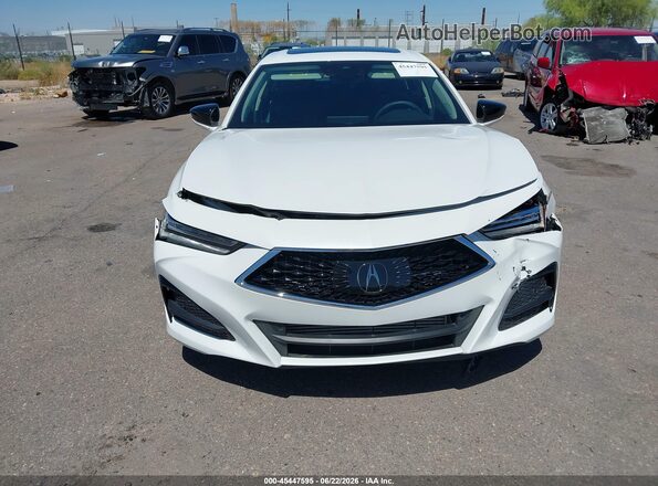 19UUB5F49MA016041 2021 ACURA TLX White Вид щитка приладів