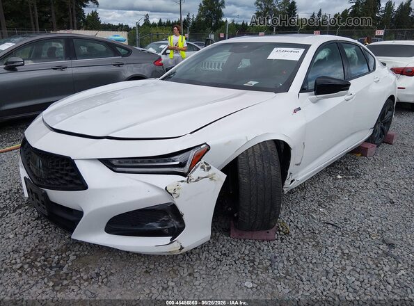 19UUB5F52MA016116 2021 ACURA TLX White Առջևի ձախ երեք քառորդ տեսարան