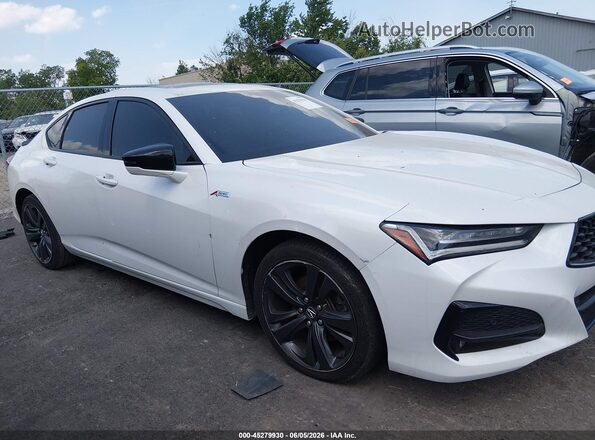 19UUB5F56MA014921 2021 ACURA TLX White Rear interior view