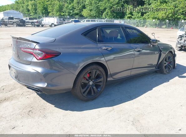 19UUB5F58MA007078 2021 ACURA TLX Gray Trasero derecho