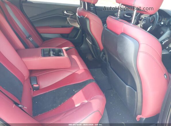 19UUB5F58MA007078 2021 ACURA TLX Gray Vista de la etiqueta del VIN