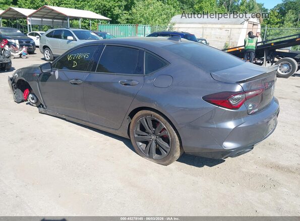 19UUB5F58MA007078 2021 ACURA TLX Gray Trasero izquierdo