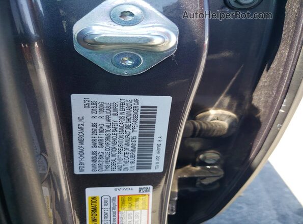 19UUB5F58MA013785 2021 ACURA TLX Gray Vista del compartimento del motor