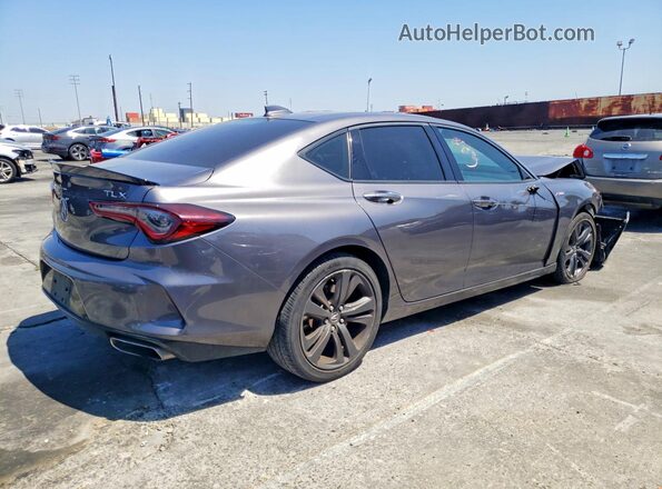 19UUB5F58MA013785 2021 ACURA TLX Gray Trasero derecho