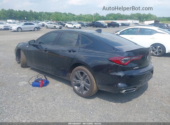 19UUB5F5XMA008328 2021 ACURA TLX Black Հետևի ձախ