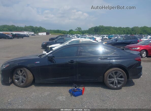 19UUB5F5XMA008328 2021 ACURA TLX Black Սալոնի հետևի տեսք