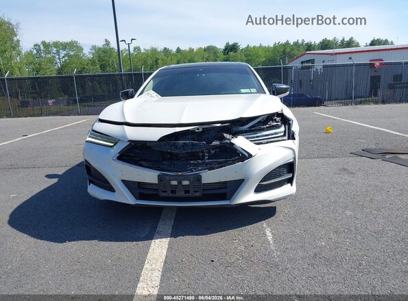 19UUB6F48MA004646 2021 ACURA TLX White Instrument cluster view