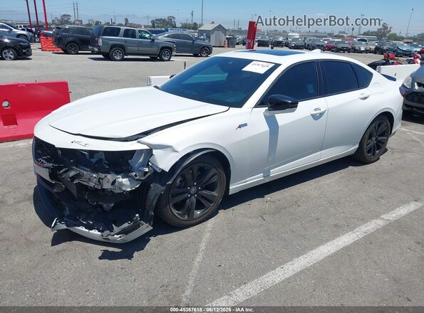 19UUB6F52MA011276 2021 ACURA TLX White Przód lewy