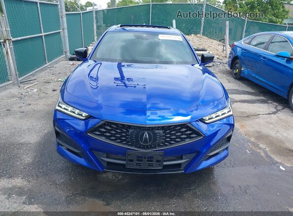19UUB6F57MA006882 2021 ACURA TLX Blue Widok zestawu wskaźników