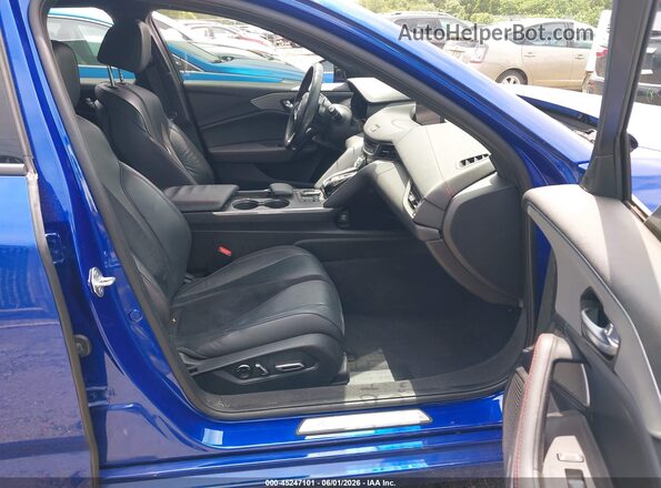 19UUB6F57MA006882 2021 ACURA TLX Blue Widok wnętrza z przodu