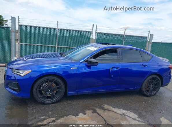 19UUB6F57MA006882 2021 ACURA TLX Blue Widok wnętrza 360 stopni