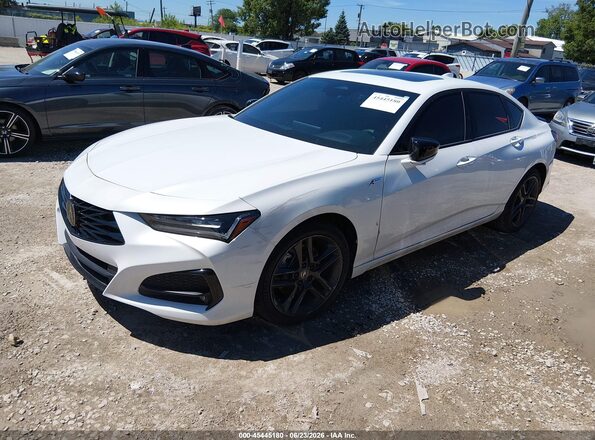 19UUB6F57SA000464 2025 ACURA TLX White Vista tres cuartos delantera izquierda