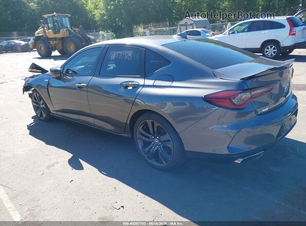 19UUB6F58MA009743 2021 ACURA TLX Gray უკანა მარცხენა