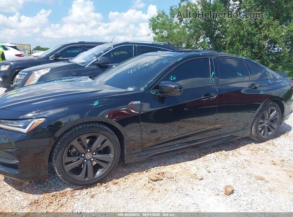 19UUB6F58MA009760 2021 ACURA TLX Black სალონის 360-გრადუსიანი ხედი