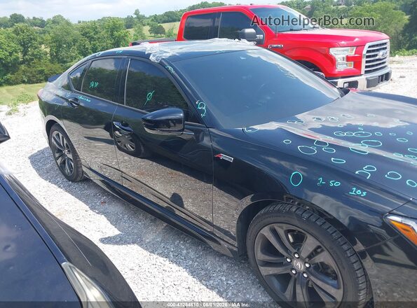 19UUB6F58MA009760 2021 ACURA TLX Black უკანა სალონის ხედი