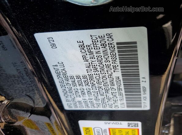 19UUB6F58PA005244 2023 ACURA TLX Black Engine compartment view