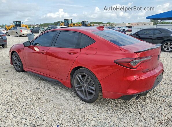 19UUB6F5XSA002841 2025 ACURA TLX Red Trasero izquierdo