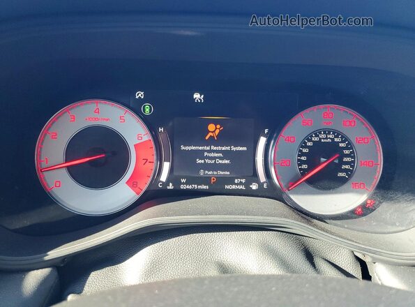 19UUB7F92PA001652 2023 ACURA TLX Black Вид щитка приладів