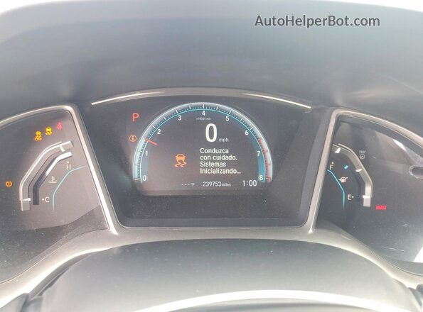 19XFC1F30GE026544 2016 HONDA CIVIC Blue Widok zestawu wskaźników