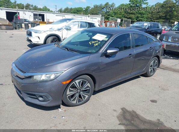 19XFC1F30GE202489 2016 HONDA CIVIC Gray Передня ліва чверть