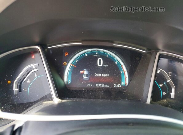 19XFC1F30HE018543 2017 HONDA CIVIC Black Vista del cuadro de instrumentos