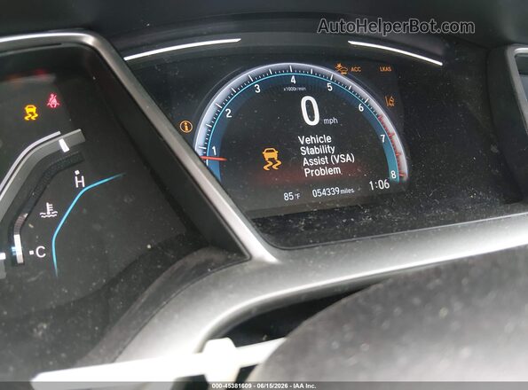 19XFC1F30KE011809 2019 HONDA CIVIC Красный Вид задних сидений