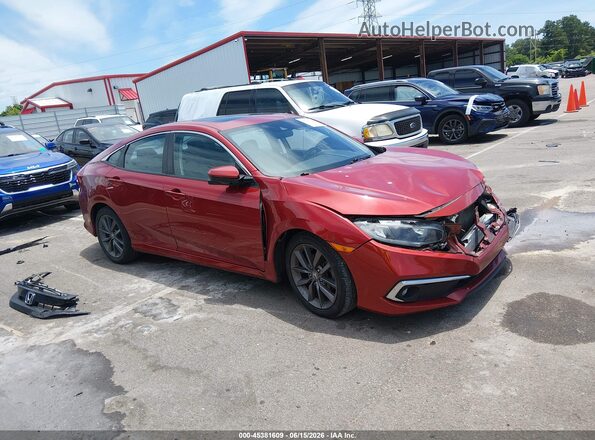 19XFC1F30KE011809 2019 HONDA CIVIC Красный Вид задней части салона