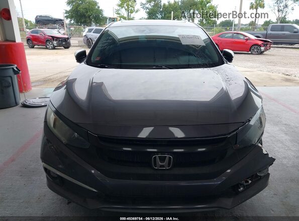 19XFC1F30LE215446 2020 HONDA CIVIC Gray Rear interior view