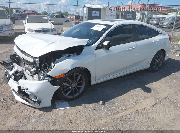 19XFC1F30ME003356 2021 HONDA CIVIC White Առջևի ձախ երեք քառորդ տեսարան