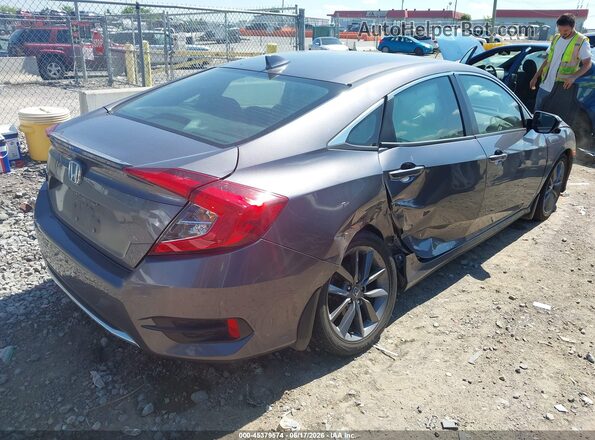 19XFC1F30ME005320 2021 HONDA CIVIC Серебряный Задняя правая четверть