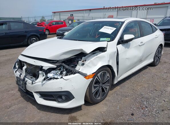 19XFC1F31HE204592 2017 HONDA CIVIC Белый Вид спереди