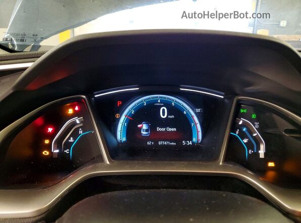 19XFC1F32HE005714 2017 HONDA CIVIC Blue Սարքավորումների վահանակի տեսք