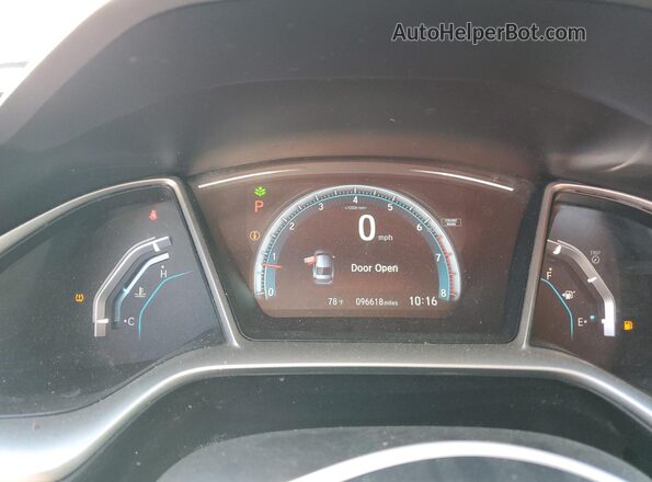 19XFC1F32JE200623 2018 HONDA CIVIC Black Вид щитка приладів