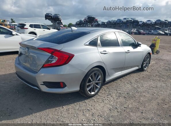19XFC1F32KE015053 2019 HONDA CIVIC Silver უკანა მარჯვენა