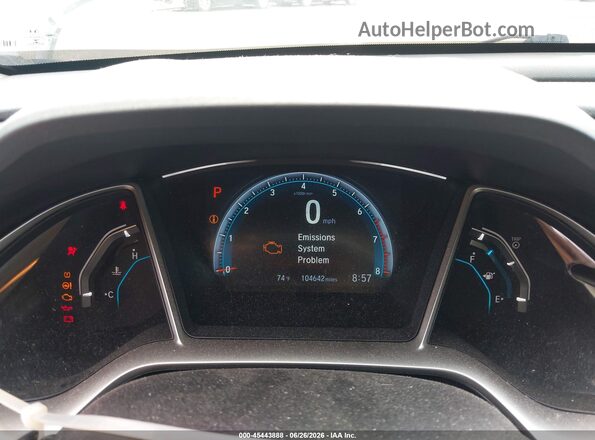 19XFC1F33GE202003 2016 HONDA CIVIC White Widok tylnych siedzeń