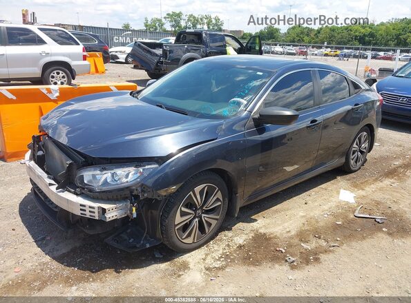 19XFC1F33HE018228 2017 HONDA CIVIC Blue Առջևի ձախ երեք քառորդ տեսարան