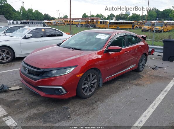 19XFC1F34KE001137 2019 HONDA CIVIC Orange წინა მარცხენა ხედი სამი მეოთხედიდან