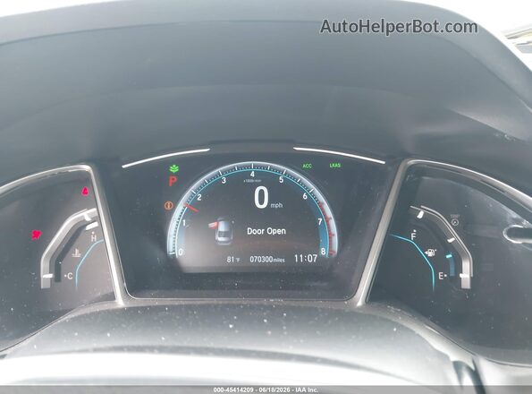 19XFC1F34KE204075 2019 HONDA CIVIC Black Widok tylnych siedzeń