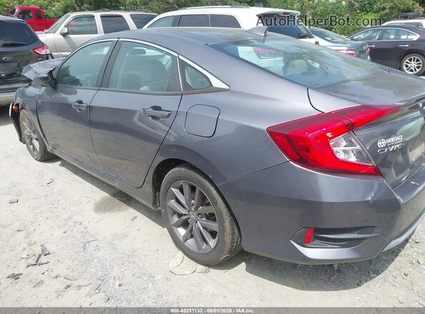 19XFC1F34LE016044 2020 HONDA CIVIC Gray Widok wnętrza 360 stopni