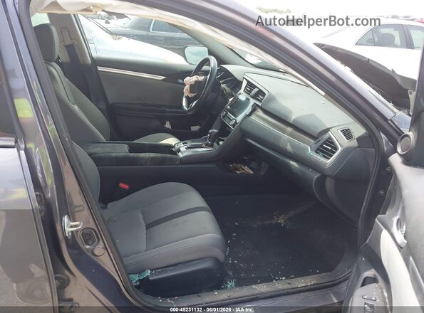 19XFC1F34LE016044 2020 HONDA CIVIC Gray Widok wnętrza z przodu