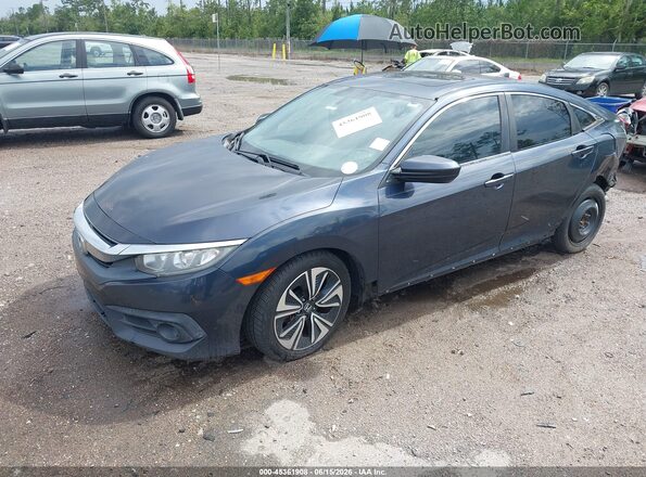 19XFC1F35GE038897 2016 HONDA CIVIC Blue Առջևի ձախ երեք քառորդ տեսարան
